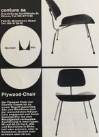 Vintage Reklame, Contura Basel, Plywood Chair, 1959