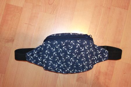 Kinder Bauchtasche marineblau mit Anker