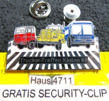 TRUCK BUS LKW TREFFEN KLOTEN SUISSE PIN ENAMEL SECURITY-CLIP