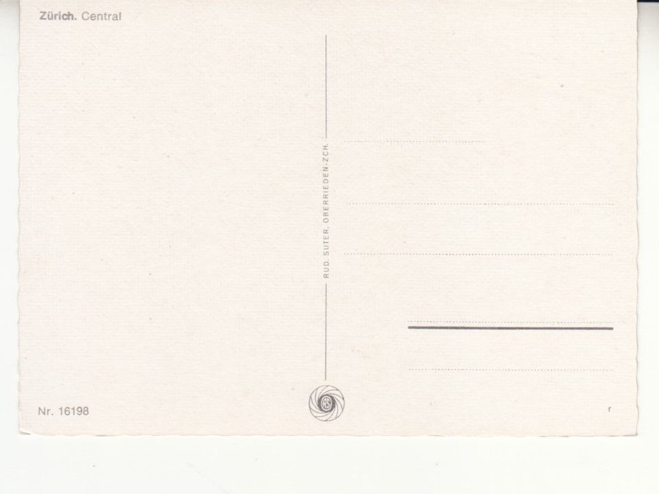 Ansichtskarten: Zürich ca. 1960 – Gebraucht aus Bürglen TG von StampGraf 1