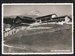 Wergenstein, Haus Vizan mit Berggipfel