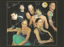 Original Autogramm GÖLÄ und Band "Wildi Ross"