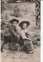 Kinder Grusskarte um 1910