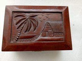Echt Holz Schatulle Schmuckkästli, Schmuckkasten