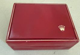 🟡 ROLEX Box - Original Leder - rote Uhrenbox