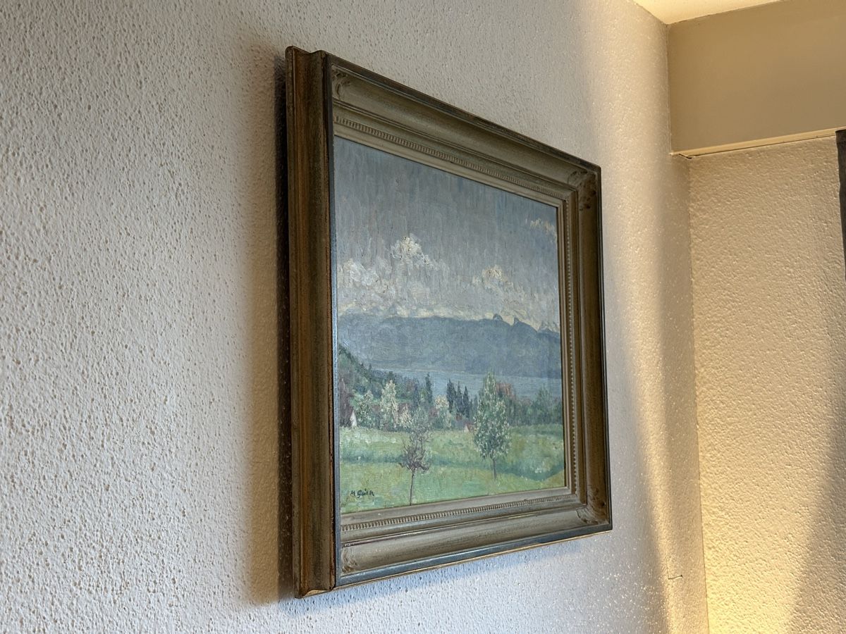 Dipinti: Max Rudolf Geiser Ölbild Seelandschaft – Usato da Hinwil venduto da sin_9j5s 1