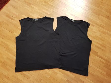 Lot de 2 débardeurs noirs homme Bonprix, taille L, été ☀️
