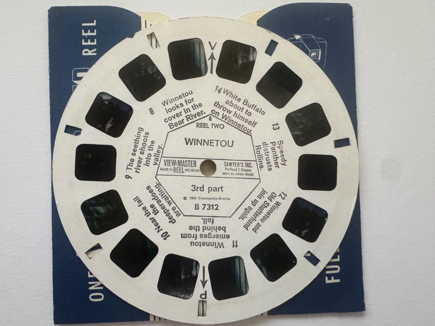 View-master Giocattoli: View-Master 3D: Nr. B-731 WINNETOU Teil 3 (3 Scheiben) – Usato da Tegerfelden venduto da siebenmacky 3
