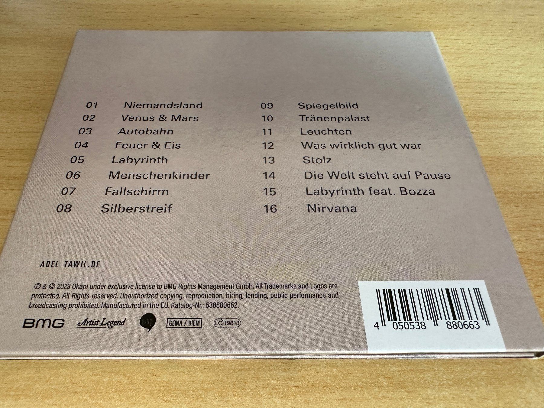 CDs: Adel Tawil - Spiegelbild – Gebraucht aus Rikon im Tösstal von Alpenmutz 1