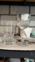 Kristallglas Set 8-teilig geschliffenes Muster guter Zustand