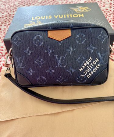 Louis Vuitton Trocadéro crossbody bag blue ocean new