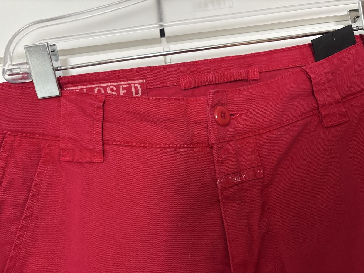 Closed Pantaloni: Closed Damenhose, Rot – Usato da Nebikon venduto da Draga25 1