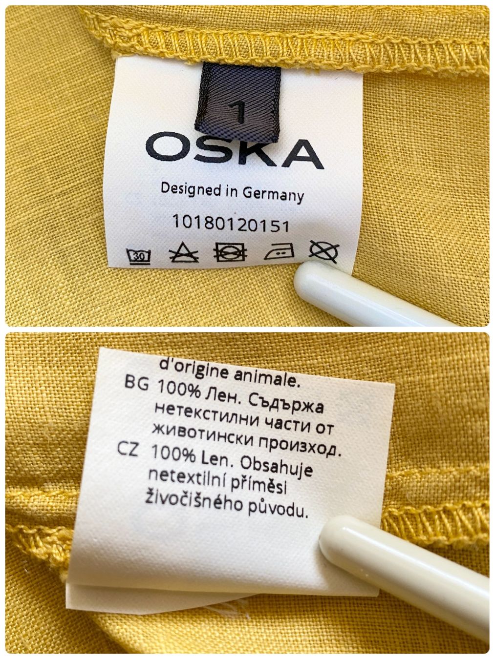 Oska Camicette: OSKA Leinenbluse Grösse 1= 38 – Usato da Oberwil BL venduto da Leni-Mischi 4
