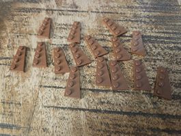 lego 41769 lot de 15 pièces Reddish Brown Wedge, Plate 4 x 2