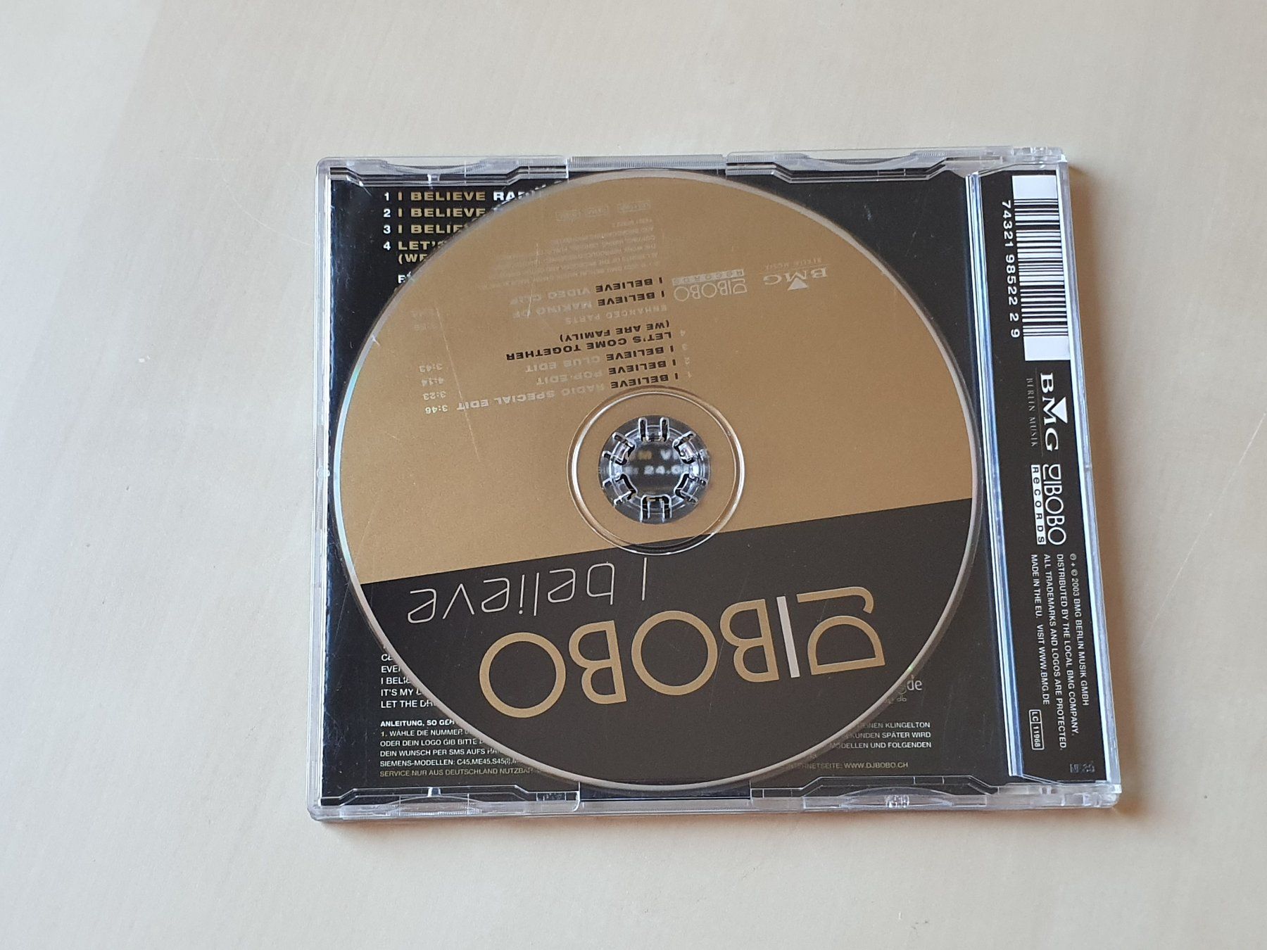 CDs: DJ Bobo I believe – D'occasion à Stansstad par collectorsshop 1