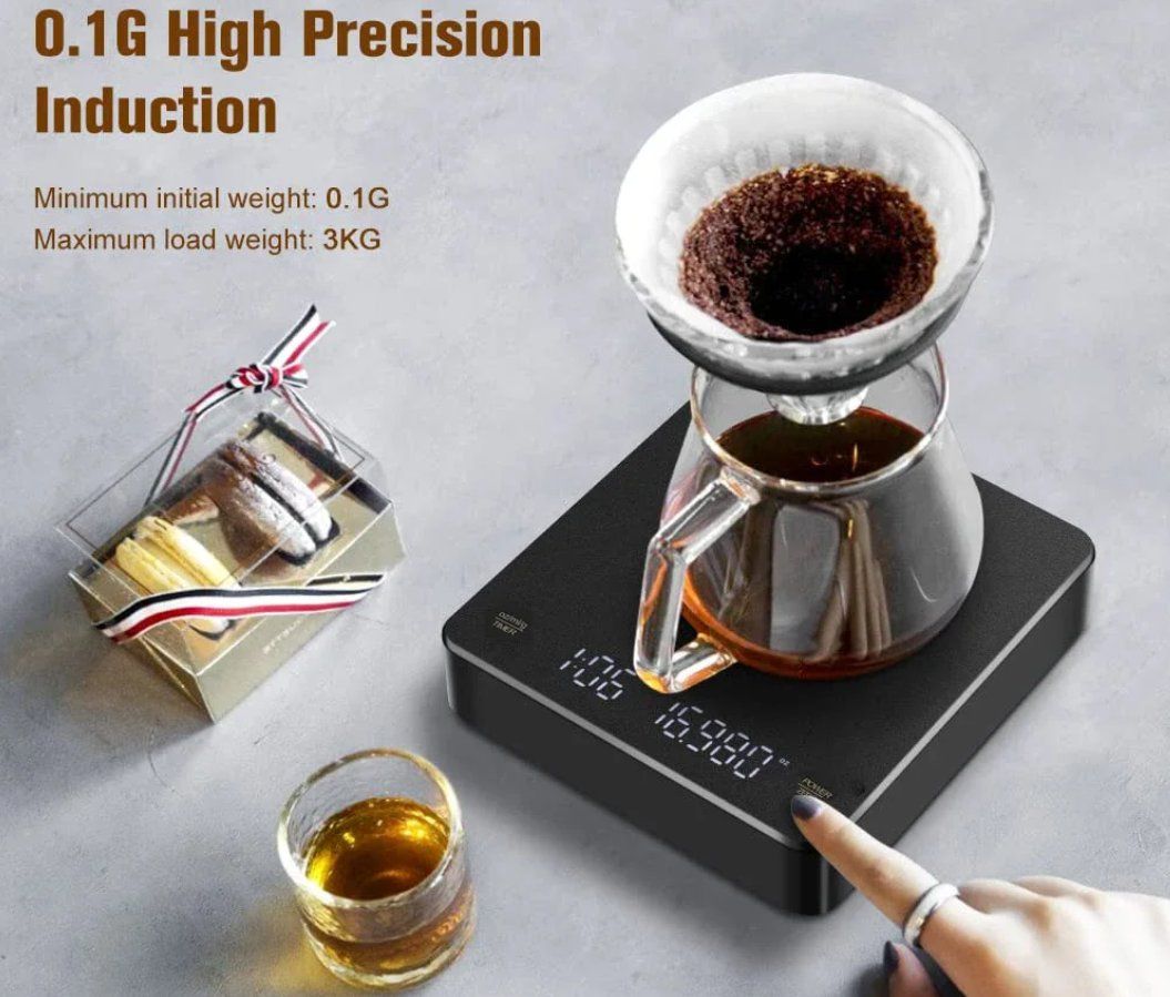 Laborzubehör: Digitale Kaffeewaage mit Timer & USB, 3kg/0,1g, LED-Display – Neu und originalverpackt aus Genève von Anna-38 7
