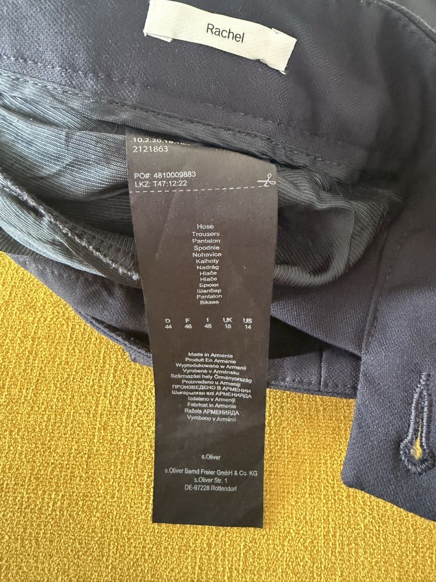 S.Oliver Pantaloni: S.Oliver Bundfaltenhose Neu – Nuovo (secondo la descrizione) da Feusisberg venduto da Mila1122 5