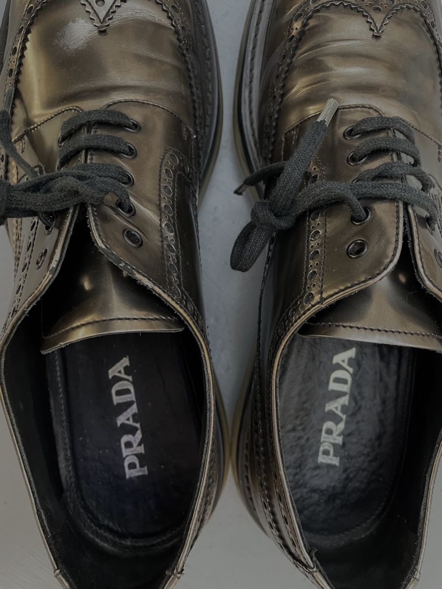 Prada Herrenschuhe: PRADA Derby Herrenschuhe Altsilber 45 – Gebraucht aus Zürich von Danokiko 4