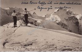 AK 1933 Auf Diavolezzahütte Bl. G. Bernina
