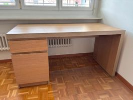 Schreibtisch IKEA Malm inkl. Tresor