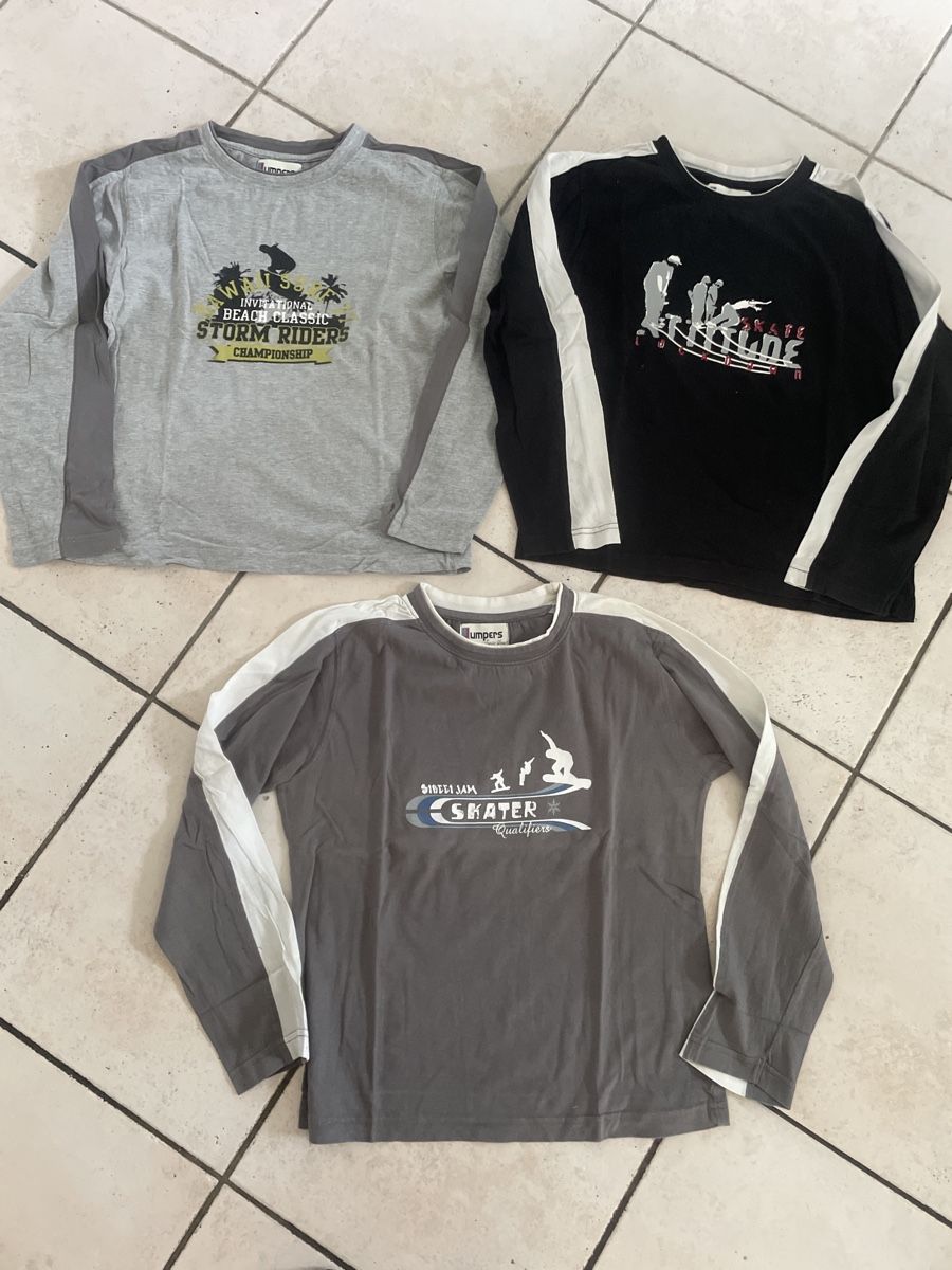Pullover & Sweatshirts: 3 Jumpers Junior Langarmshirts, Gr. 152 – Gebraucht aus Obergerlafingen von cabo4