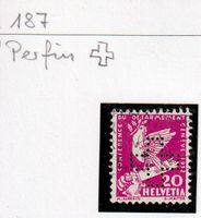 Perfin d111, 184 RM
