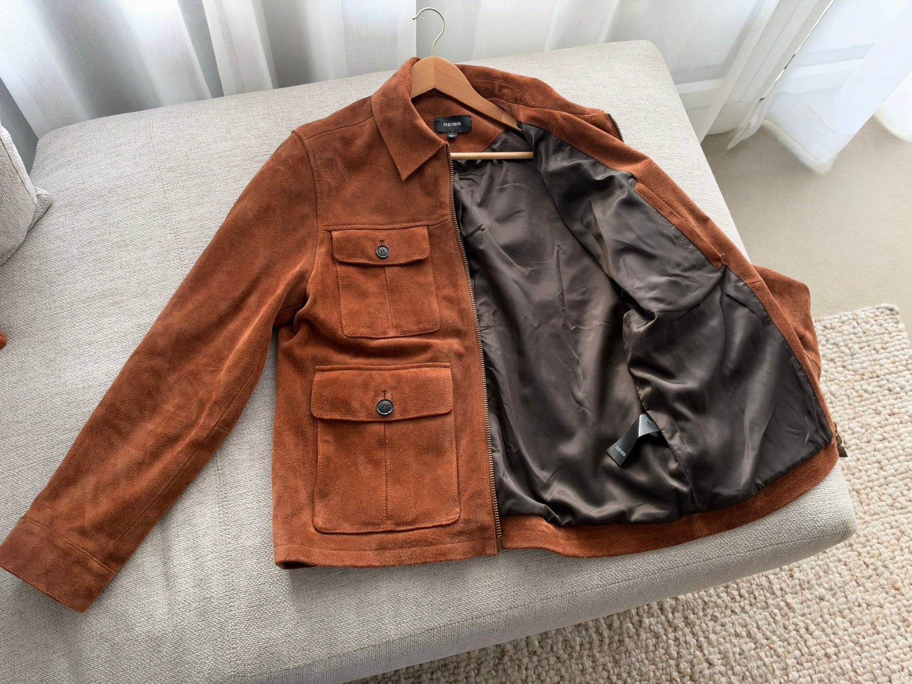 Jacken: Reiss Daventry Wildlederjacke, Grösse L – Gebraucht aus Rotkreuz von dancob 2