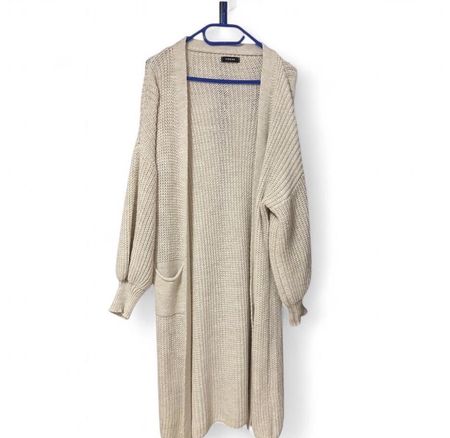 Strickjacke, Beige, Cardigan, Gr. M