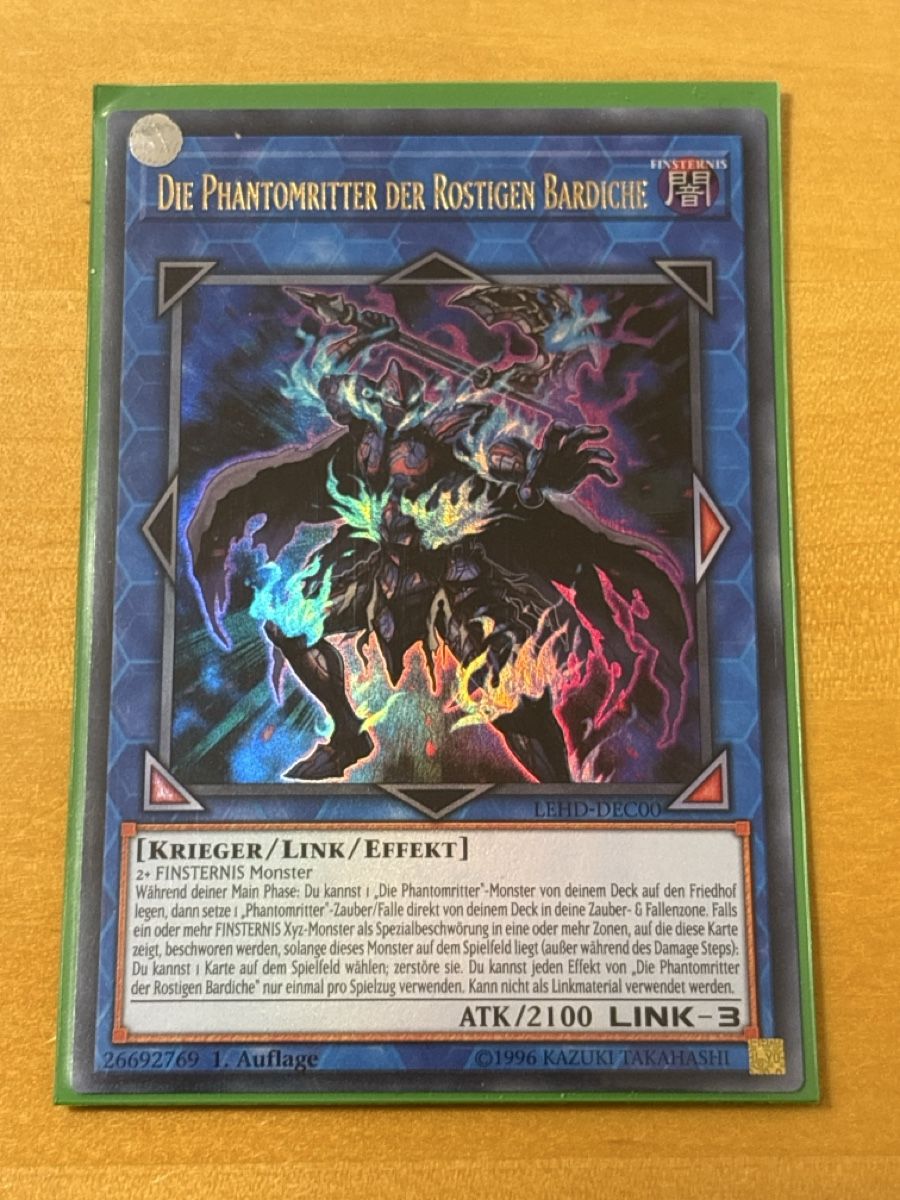 Yugioh Sammelbilder & Trading cards: Yu-Gi-Oh! Phantomritter der Rostigen Bardiche, Top! – Gebraucht aus Speicherschwendi von YugisKartenKammer