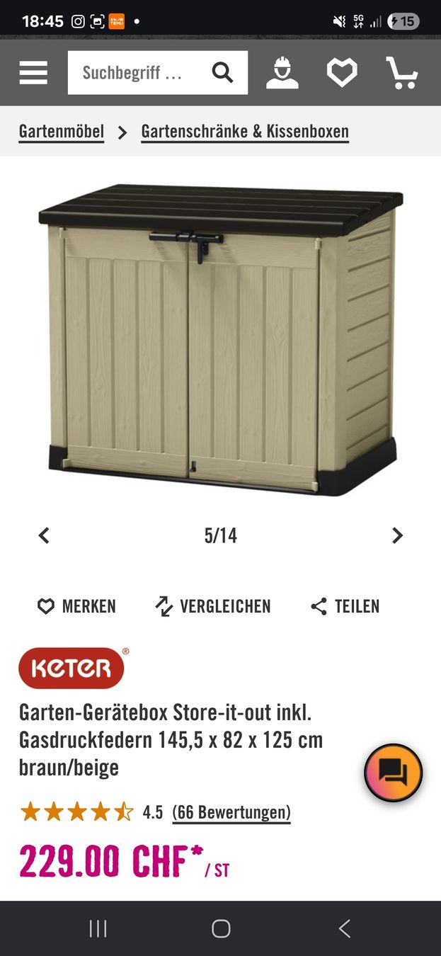 Keter Box contenitori: Keter Gartenbox – Usato da Menzingen venduto da vannessa.studer 3