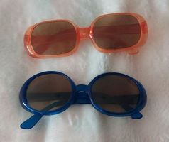 2 x SONNENBRILLE Kinder 70er-Jahre Vintage für Fasnacht
