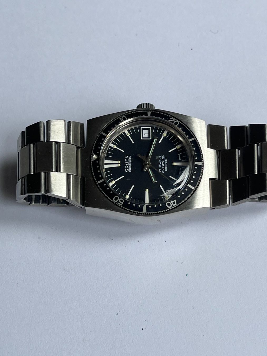 Orologi: Gruen Precision Autowind 600feet – Usato da Worblaufen venduto da chronyves 2