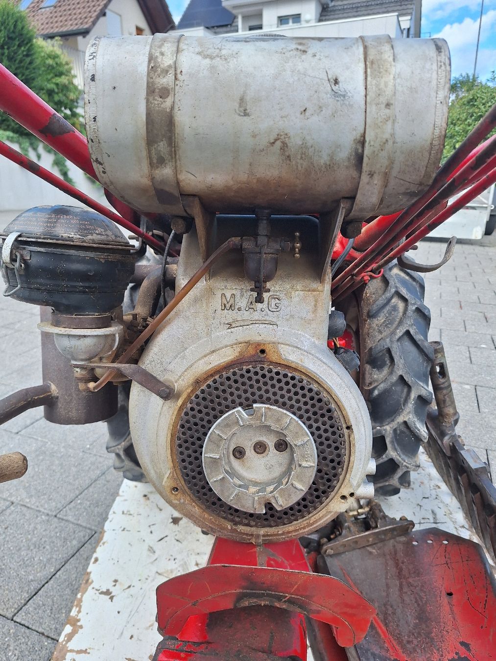 Bucher Traktoren: Bucher Motormäher Rapid Aebi Brillmaier – Defekt aus Auw von Zuendapp1952 4