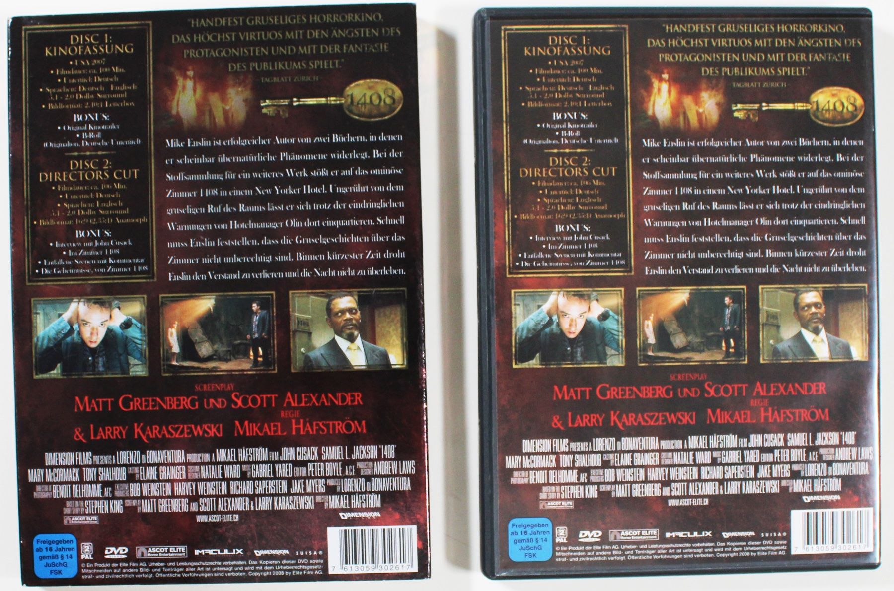 Alle DVDs: 1408 mit John Cusack &Samuel L. Jackson - Doppel DVD Edition – Gebraucht aus Brüttisellen von Collector-Corner 4