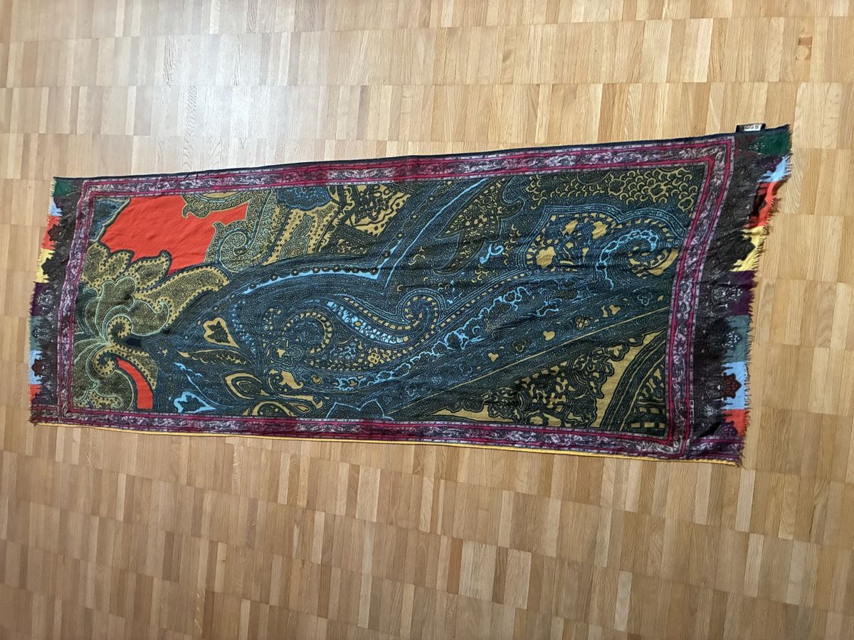 Etro Foulards & écharpes: Etro Paisley Wool Multicolor Shawl Schal Scarf – D'occasion à Münchenstein par B771 6