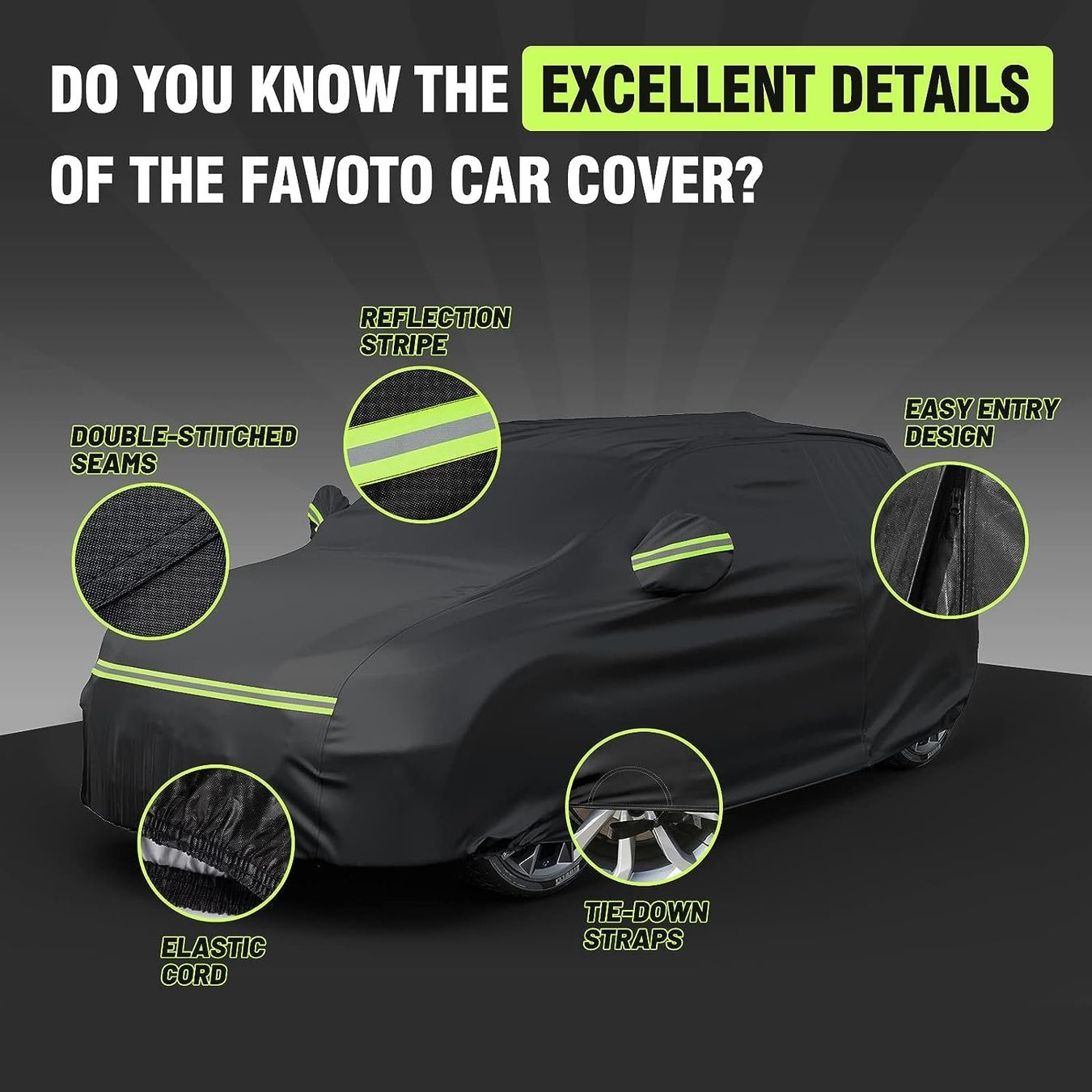 Coperture: Auto Abdeckplane SUV, Autoabdeckung, Wasserdichte Autohülle – Nuovo e nell'imballaggio originale da Zürich venduto da MueDes 5