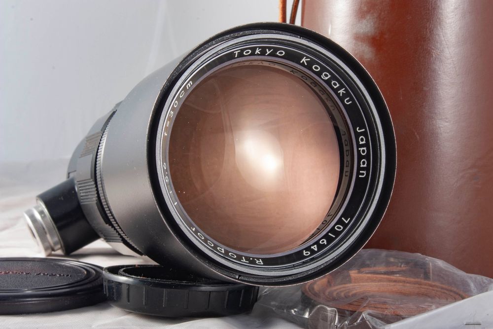 Téléobjectif R.TOPCOR 90mm F3.5 - Monture TOPCON / EXAKTA E, NEUF D'époque