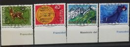 ET) 578-581, Werbemarken ET Vollstempel Kt. 17.-