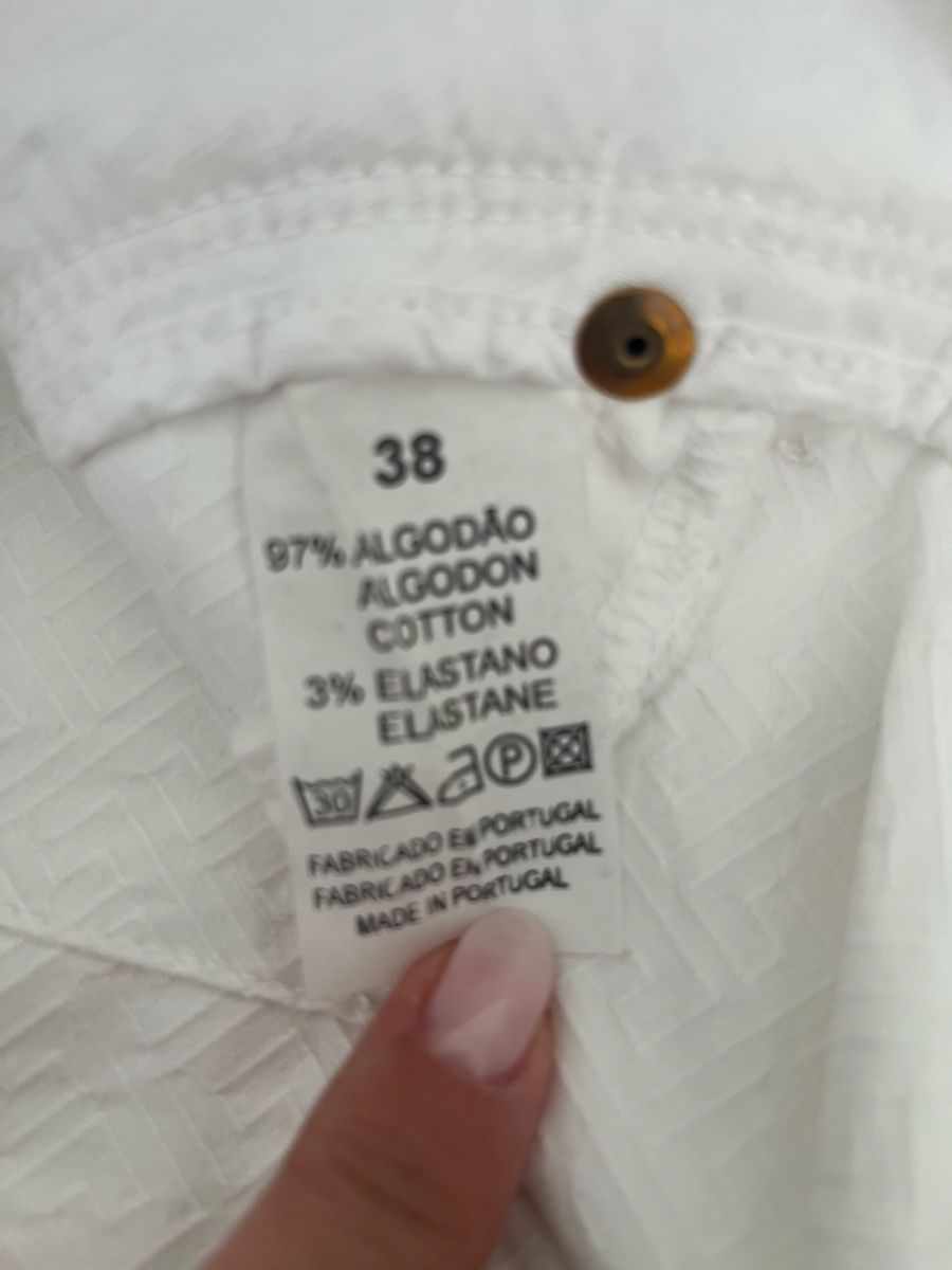 Hosen: White Big Zone Trousers Cotton Elastane Size 38 Summer – Neu (gemäss Beschreibung) aus Emmenbrücke von vic_nx9v 6