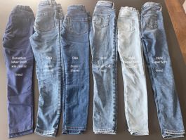 Jeans-Paket Mädchen, Grösse 128