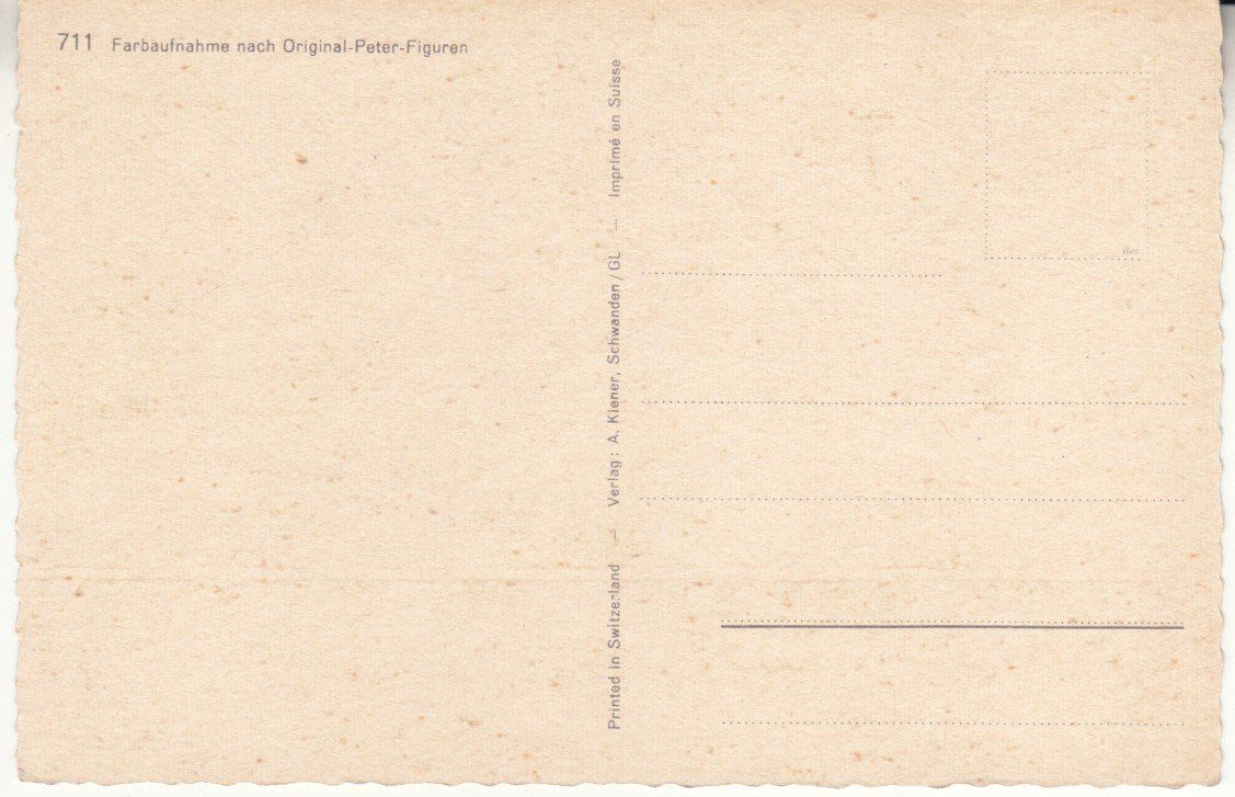 Cartoline postali: Mecki/Kis/Peter ca. 1950, 5 Karten – Usato da Bürglen TG venduto da StampGraf 6
