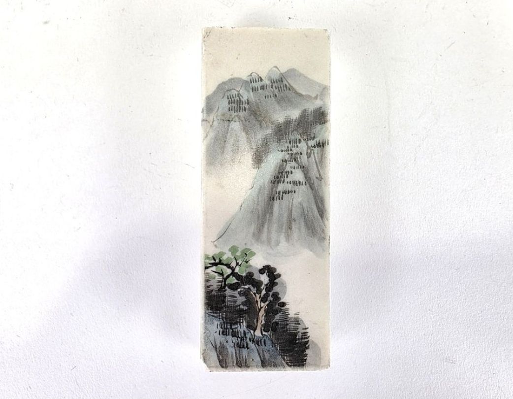 Tableaux: Marmor mit asiatischer Bemalung – D'occasion à Moosseedorf par dfe_s5hz