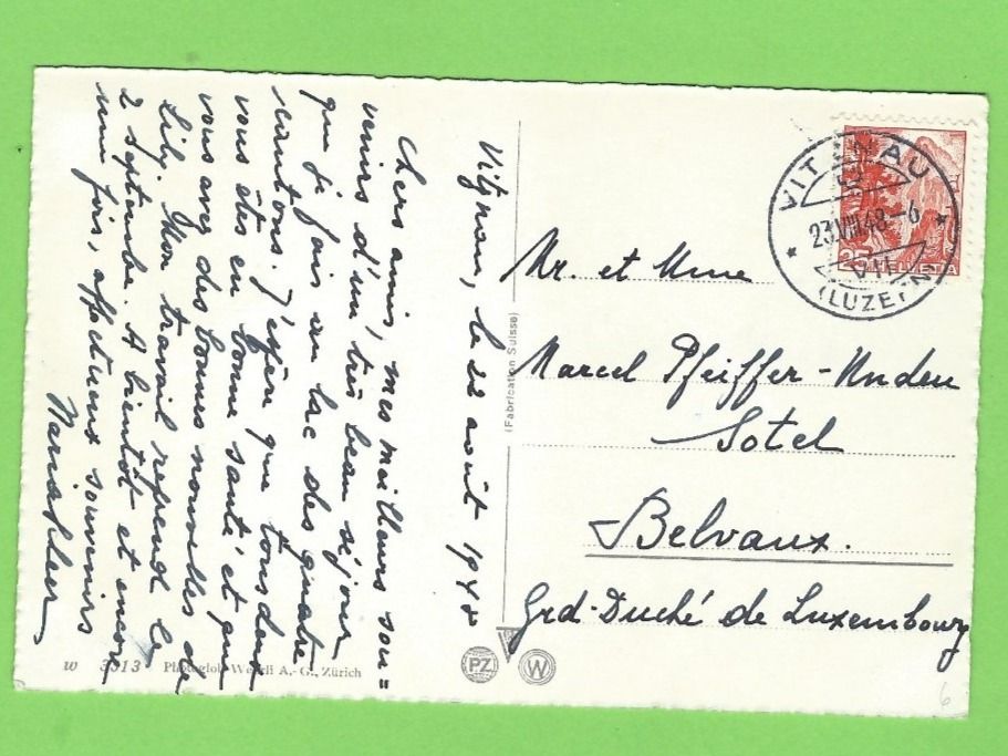Cartoline postali: Vitznau mit Bürgenstock – Usato da Zürich venduto da t24_de 1