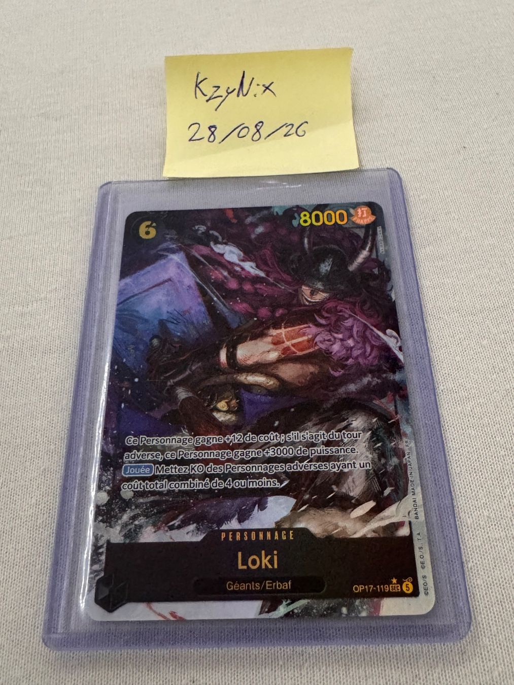 Bandai Sammelbilder & Trading cards: Loki Sec Alt - OP17-119 – Neu (gemäss Beschreibung) aus Vouvry von KzyNix