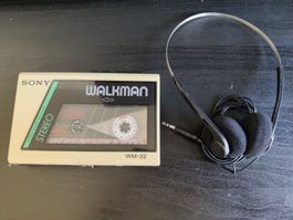 VINTAGE / Retro - SONY WALKMAN WM-22 (Sammlerstück)
