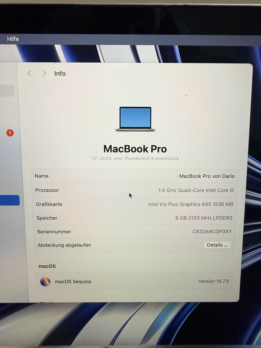 Apple Notebook: MacBook Pro, 13“, 2020 – Usato da Biel/Bienne venduto da DarioWagner 1
