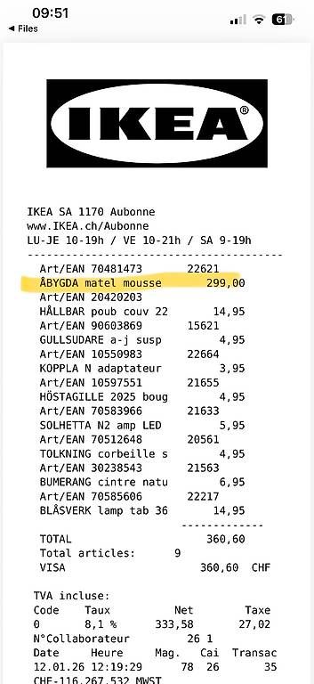 Matratzen: Matelas Abygda – Gebraucht aus Renens VD von mar_mz5y 2
