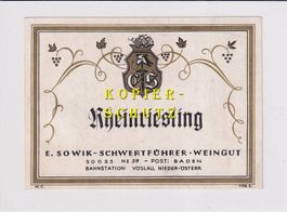 Etikette - Rheinriesling