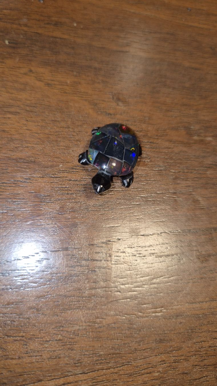 Figuren: Schildkröte  mit Opal Einlagen  – Gebraucht aus Kölliken von MissesBossTop1 8