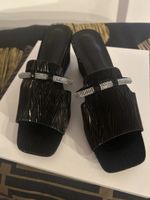 Elegante Sommer-Sandalen, schwarz, Grösse 38, neuwertig